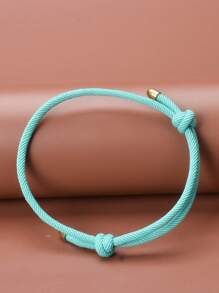 1 Stück minimalistisches gewebtes Armband für Frauen, mehrfarbig, vielseitig, Student Alltagszubehör, Geschenk für Feiertage