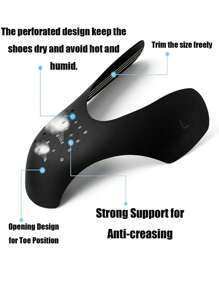 4入組防止運動鞋起皺襯,襯墊,鞋子保養,男女均可使用 - 黑色 - 查看 4