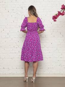 Women Dresses - Red Violet - View 4