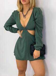 Women Jumpsuits - 軍綠色 - 查看 1