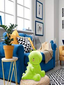 新款彩色恐龙，软萌恐龙玩偶毛绒玩具，坐姿柔软恐龙毛绒玩具，色彩缤纷的卡通可爱动物，儿童生日礼物，家居装饰，圣诞礼物 - 薄荷綠 - 查看 8