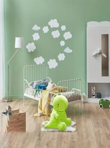 新款彩色恐龙，软萌恐龙玩偶毛绒玩具，坐姿柔软恐龙毛绒玩具，色彩缤纷的卡通可爱动物，儿童生日礼物，家居装饰，圣诞礼物 - 薄荷綠 - 查看 7