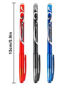 Thermo-Sensitive Erasable Gel Ink Pen, Neutral Pen, Black/Blue/Red - Black - View 2