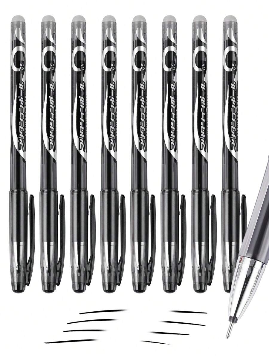 Thermo-Sensitive Erasable Gel Ink Pen, Neutral Pen, Black/Blue/Red - Black - View 1