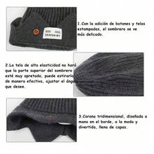 Riverdale Jughead Jones Cosplay Beanie Crown Knit Hat,Riverdale Jughead Jones Cosplay Gorro Corona Sombrero Tejido,Gorro deportivo y cálido de punto. - Burdeos - Ver 5