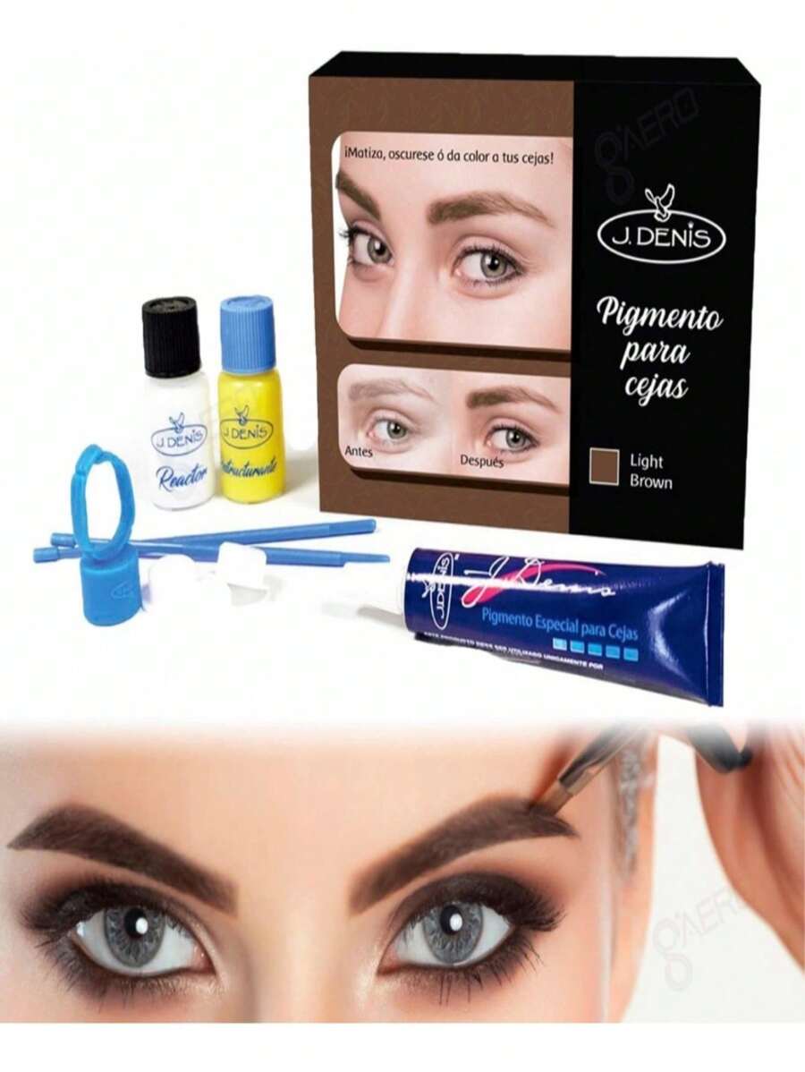Permanent Pigments For Indelible Professional Eyebrows 4 Shades - 02 Light Brown - View 1