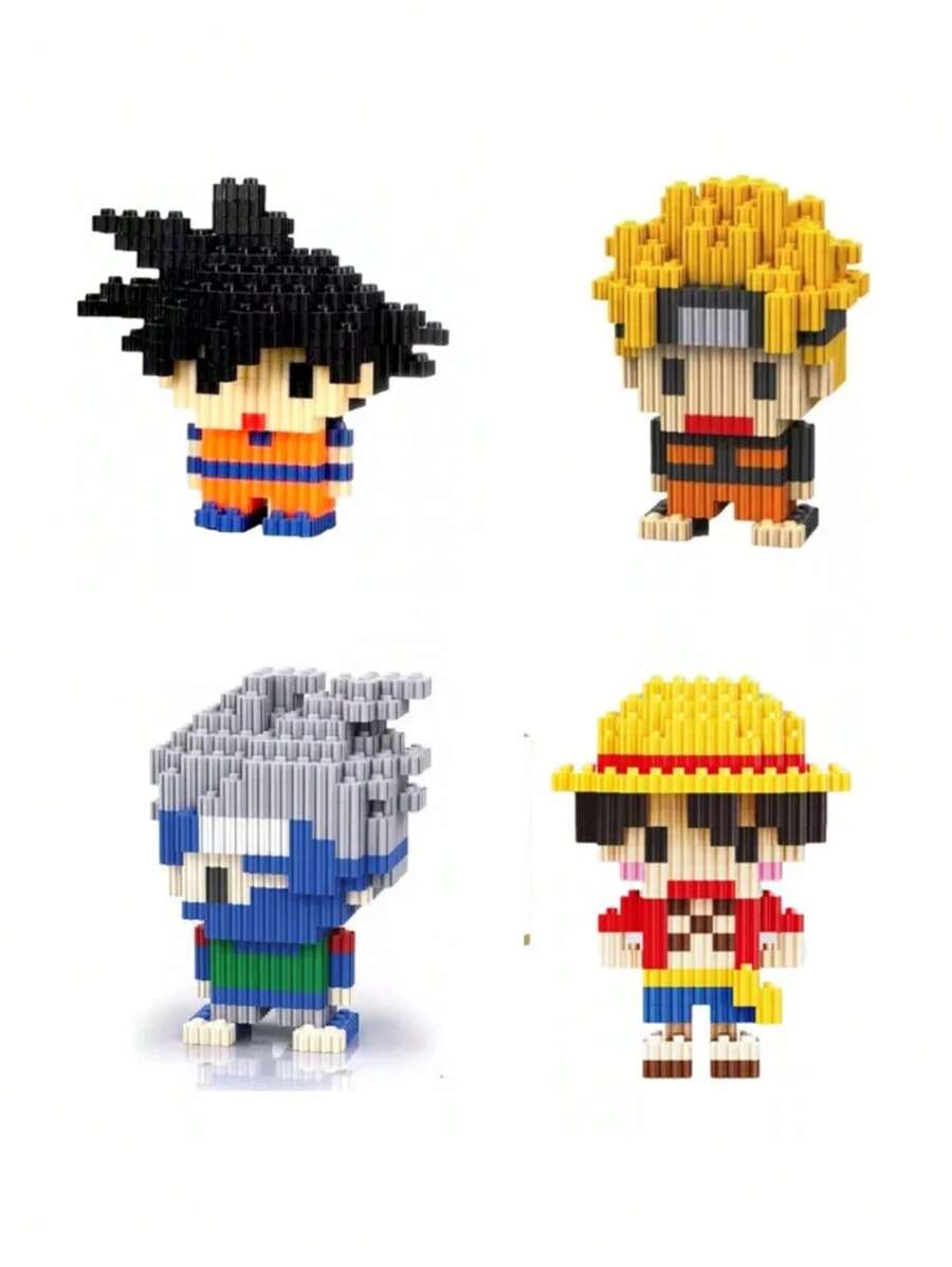 5pz Mini Bloques De figuras para armar 3D , Modelos surtidos - Multicolor - Ver 1