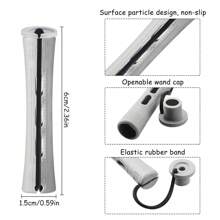 30pcs 0.59inch(1.5cm) Small Curls Cold Wave Rod Hair Perm Rods Hair Rollers Plastic Perming Rods Curlers - Grey - View 4