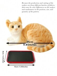 1pc 25CM Lifelike Siamese Cat Grey Cat Orange Cat Plush Toys Stuffed Simulation Animal Dolls Pet Toys For Children Baby Gifts