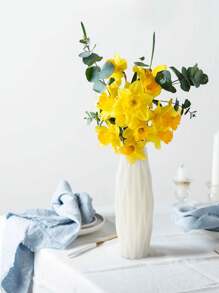 5 pièces/1 pièce Vase à fleurs en plastique, vase floral résistant aux chocs pour la décoration intérieure