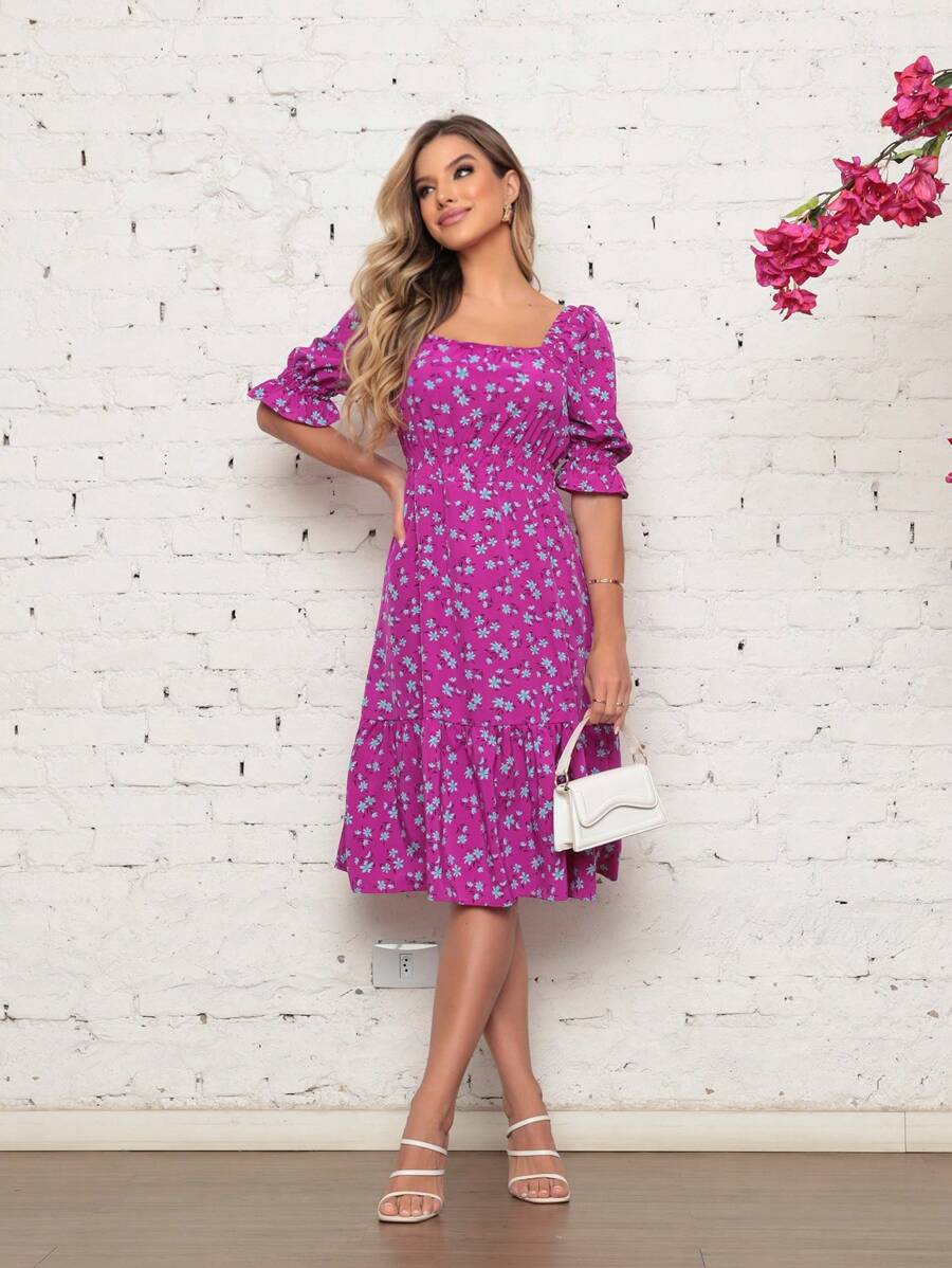 Women Dresses - Red Violet - View 1