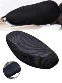 3D Work Motorcycle XXL Mesh Seat Cover Breathable Non-Slip Weather Protector - Black - View 5
