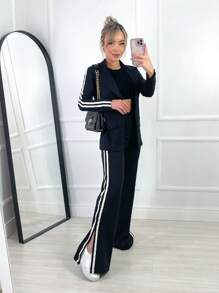Women Two-Piece Outfits - Black - View 5