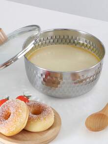 1 件韓式不鏽鋼沙拉碗金/銀,大號家用水果碗,螺螄麵碗,創意餐具,雪盤,雪盤1.5 公升/2.0 公升/2.5 公升/3.0 公升16 公分/18 公分/20 公分/22公分 - 金色 - 查看 10