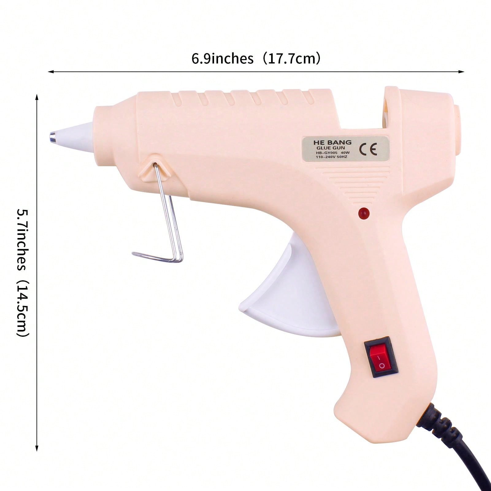 1pc Beige 40w Large Hot Glue Gun SHEIN