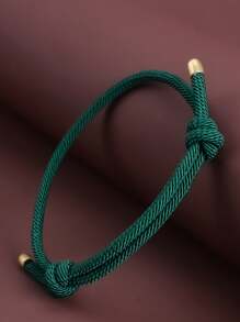 1 Stück minimalistisches gewebtes Armband für Frauen, mehrfarbig, vielseitig, Student Alltagszubehör, Geschenk für Feiertage