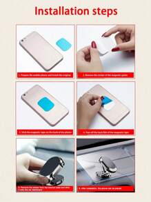 1 Miếng Giá đỡ điện thoại trên ô tô Với Hút mạnh Cúp Đối với , 360 độ Vòng xoay núi Đối với Dẫn đường - màu đen - Xem 7