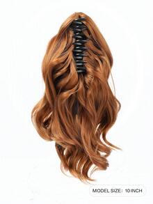 Ngắn Kẹp vuốt Phần mở rộng tóc đuôi ngựa Lộn xộn Quăn Cái đĩa Tóc búi Gia hạn Dây rút Tóc giả piece mảnh tóc Lược Kẹp Phần mở rộng tóc đuôi ngựa Quăn Dợn sóng Cao Ngựa con Đuôi Sợi tổng hợp Tóc đuôi gà Đối với phụ nữ - Màu Tím - Xem 3