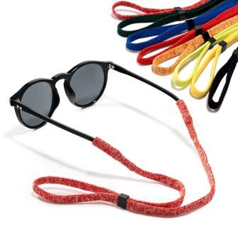 1 Glasses With Glasses Lanyard Anti-Slip Accessories Glasses Chain, Sunglasses Accessories, Adjustable Anti-Slip Glasses Fixed Rope Glasses Accessories