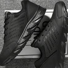 New Men's Sports Shoes, Casual, Fashion, Leather Surface, Waterproof, Wear-Resistant, Super Lightweight, Running Shoes