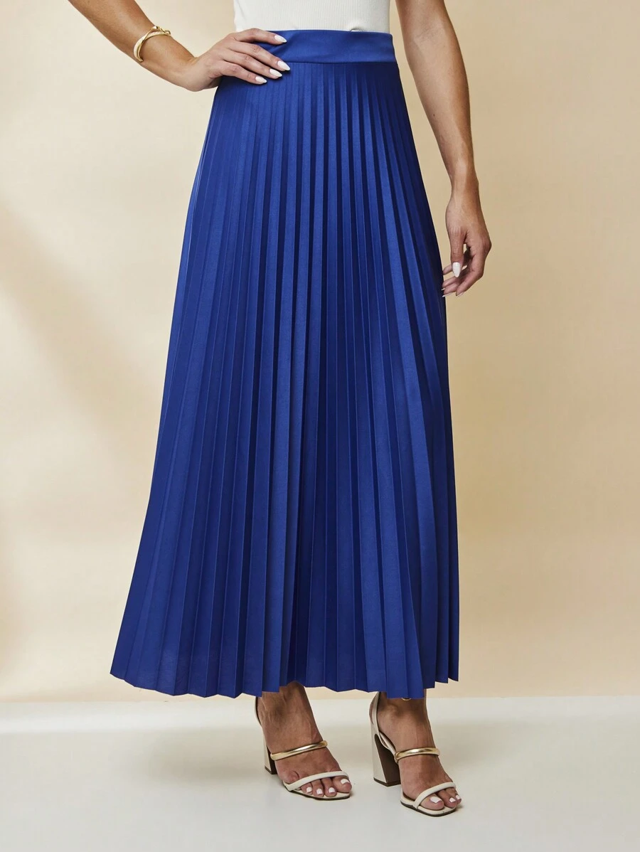 Women Skirts - 寶藍色 - 查看 1