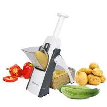 Cortador de verduras multifuncional, Rallador Ajustable para rebanar papa - Multicolor - Ver 2