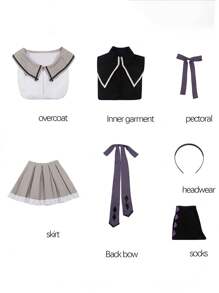 Gaming/Anime Themed Cosplay Costume - White - View 2