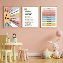 6 cái Tích cực Lời khẳng định tranh sơn dầu Treo tranh , Sanh trưởng tranh sơn dầu Áp phích , Sức khỏe Treo tranh In hoa , Liệu pháp Văn phòng Trang trí , Hoàn hảo Qủa tặng Đối với Phòng khách Phòng ngủ Hiện đại Văn phòng Trang trí tường , Khung trang trí - Nhiều màu - Xem 7