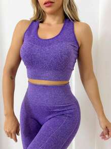 Women Two-Piece Outfits - 紫色 - 查看 1
