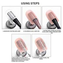 XEIJAYI 2入組金屬塗裝指甲凝膠,彈性金屬塗裝膠,繪畫彩繪凹凸 Uv 凝膠雕塑設計,神奇鏡面效果,適用於美甲 Diy - 彩色 - 查看 6