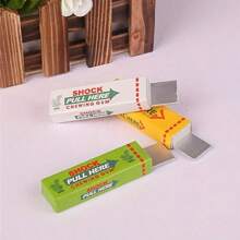 1 件随机电击口香糖玩具，青少年创意恶作剧玩具，堵嘴电击笔玩具