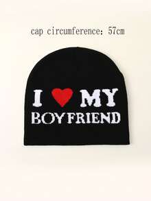 1 Miếng Ngày lễ tình nhân Bạn trai Theo chủ đề Mũ len Nổi bật Love Bạn trai , Phong cách đường phố  Sọ Mũ lưỡi trai , Cặp đôi Mũ , Giải trí Đúng mốt , Thích hợp Đối với Mặc hàng ngày - Nhiều màu - Xem 3