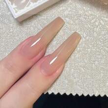 XEIJAYI 1pc 15ml Jelly Crystal Gel Nail Polish Translucent With Sheer Ice Clear Effect - Soak Off UV/LED - Perfect For DIY Manicures Nails - Apricot - View 4