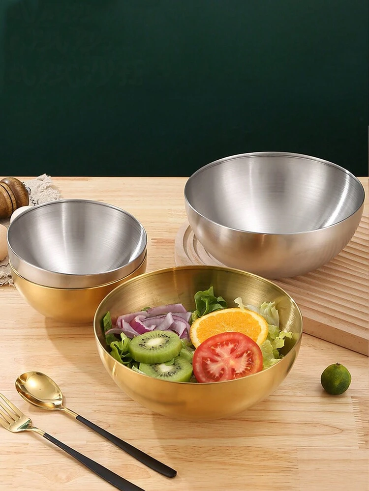 Set Ciotole Per Insalata Con Coperchio Diaxilu Ciotole Cucina Diaxilu Set Ciotole Per Insalata Con Coperchio - 3 Pezzi Impilabili Senza BPA, Blù Ciotole Fondo Antiscivolo Le Tre Ciotole