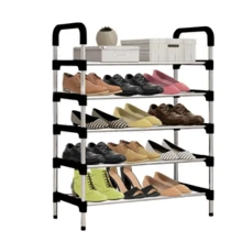 Zapatero estante de almacenamiento para el hogar de 5 niveles - Plateado - Ver 1