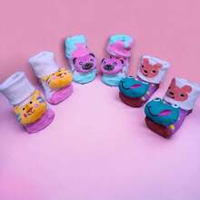 SET OF 3 SOCKS FOR BABY GIRL - Multicolor - View 4