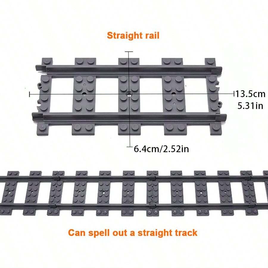 City Train Tracks Accessories Straight And Flexible Curved Train Tracks