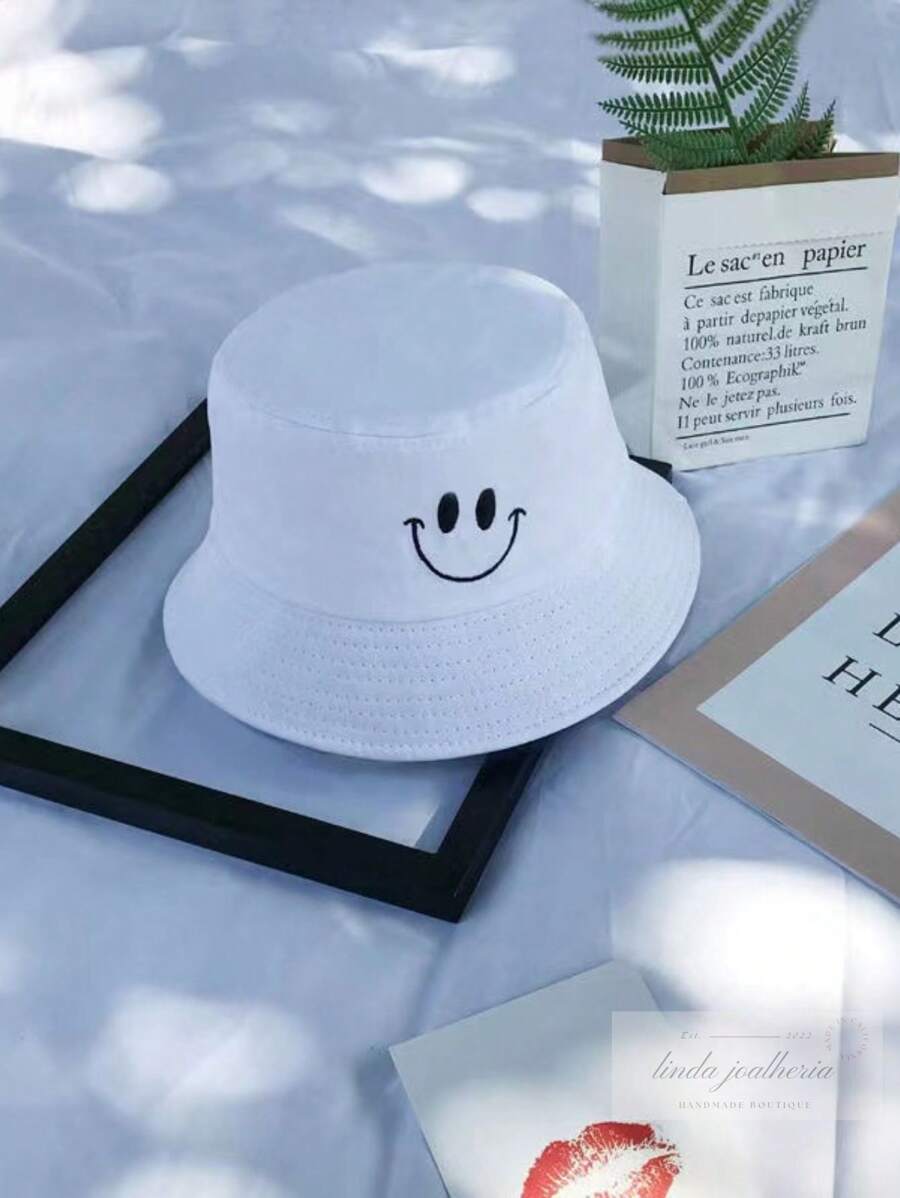 女士桶帽,休閒日常使用的完美禮物,送給朋友 - 白色 - 查看 1
