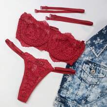 Women Sexy Lingerie Sets - Rojo - Ver 1