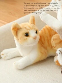 1pc 25CM Lifelike Siamese Cat Grey Cat Orange Cat Plush Toys Stuffed Simulation Animal Dolls Pet Toys For Children Baby Gifts