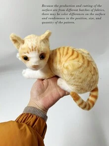 1pc 25CM Lifelike Siamese Cat Grey Cat Orange Cat Plush Toys Stuffed Simulation Animal Dolls Pet Toys For Children Baby Gifts