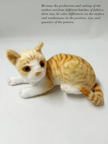 1pc 25CM Lifelike Siamese Cat Grey Cat Orange Cat Plush Toys Stuffed Simulation Animal Dolls Pet Toys For Children Baby Gifts