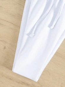 Nuovo costume da bagno sexy in colore unito per donne, con sistema a scomparti separati, design con lacci e bordi increspati, abbigliamento da spiaggia estivo