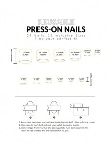 24入組經典裸色、純色、閃爍、珍珠白色和3d蝴蝶結點綴設計的短款假腳趾甲。可重複使用,非常適合日常穿著、假期和派對 - 彩色 - 查看 4