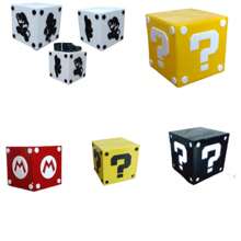 Luminária Super M. Bros Abajur de Mesa LED Gamer Geek
