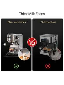 Máquina de café espresso HiBREW Cafetera 19 Bar Inox Semiautomática Super Slim ESE POD & Polvo Café Latte o Cappuccino Máquina de café con agua caliente H11 - Tipo de Enchufe A USA (110-127V) - Ver 4