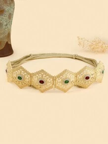 1 Miếng Thủ công Dây bện Thiết kế rỗng Đồ trang trí Rhinestone Dây đai thắt lưng Đối với phụ nữ Lễ hội Đồ trang sức - cordage - Xem 4