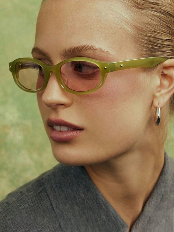 Petites lunettes de mode rétro ovales de style Y2K, chic pour le style streetwear, l'été, la plage, les vacances, l'extérieur et les déplacements