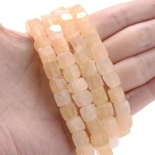 1 Strand 8x8mm Natural Stone Crystal Apatite Tourmaline Aquamarines Morganite Beads For Jewelry Making DIY Bracelet Necklace Accessories