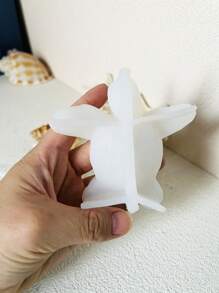 1 件装可爱乌龟硅胶模具 3D 乌龟石膏肥皂环氧树脂模具 DIY 鱼缸水泥装饰模具 - 白色 - 查看 4